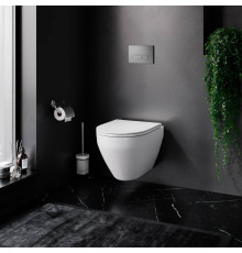 Комплект инсталляции AM.PM с подвесным унитазом FlashClean, сиденьем микролифт и клавишей IS47031.701700