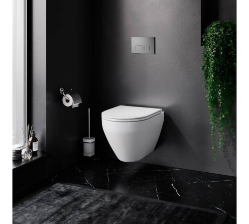 Комплект инсталляции AM.PM с подвесным унитазом FlashClean, сиденьем микролифт и клавишей IS47031.701700