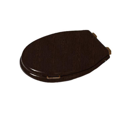 Сиденье для унитаза Simas Lante с ручкой микролифт noce/бронза LA009noce/br