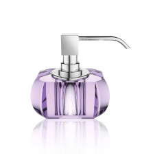 Дозатор для мыла настольный Decor Walther Kristall SSP хрусталь фиолетовый/хром 0924280