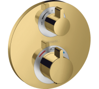 Термостат hansgrohe Ecostat S для 2 потребителей внешняя часть 15758990