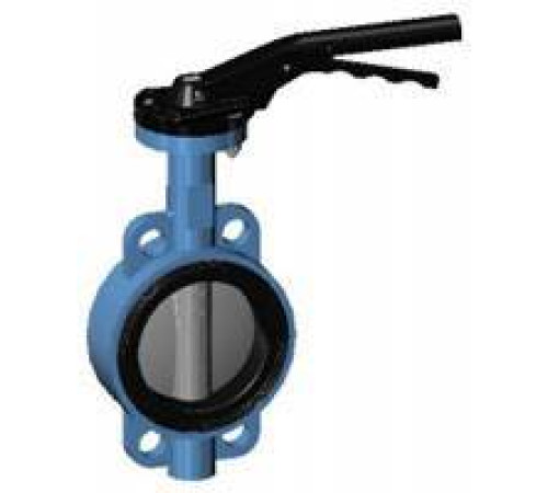 Затвор дисковый поворотный Tecfly VP4458 DN65 PN25 межфланцевый с рукояткой VP4458-02EP0065