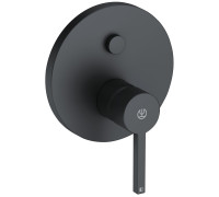 Смеситель для душа Kludi Nova Fonte Puristic на 2 потребителя внешняя часть черный матовый 206593915