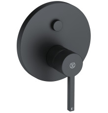 Смеситель для душа Kludi Nova Fonte Puristic на 2 потребителя внешняя часть черный матовый 206593915