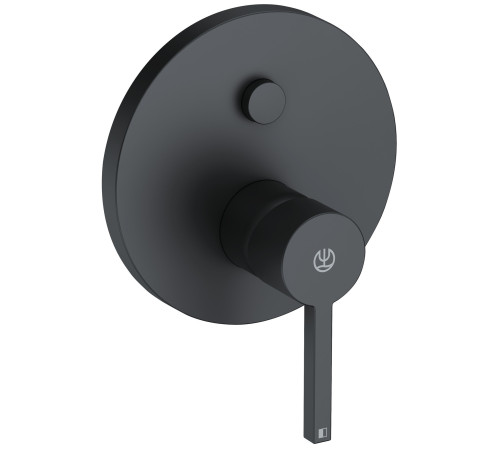 Смеситель для душа Kludi Nova Fonte Puristic на 2 потребителя внешняя часть черный матовый 206593915