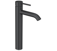 Смеситель для раковины Kludi Bozz высокий 240 мм гладкий корпус черный матовый 382863976