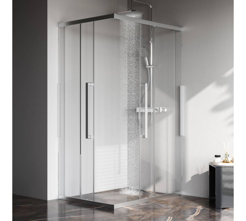 Душевое ограждение AM.PM Func 120x90 см профиль хром стекло прозрачное W84G-403-12090-MT