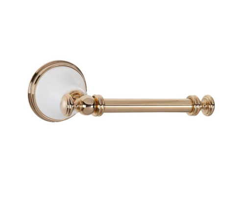 Держатель туалетной бумаги Tiffany World Harmony 019 подвесной белый/золото TWHA019bi/oro