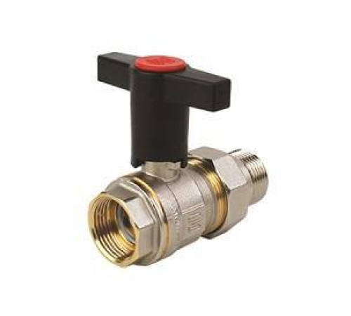 Кран шаровой ELSEN 1 НВ высокая ручка из пластмассы с разъемным соединением EV10.6202