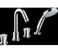 Смеситель для ванны Hansgrohe Logis на 4 отверстия комплект 71314000/13244180
