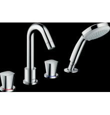 Смеситель для ванны Hansgrohe Logis на 4 отверстия комплект 71314000/13244180