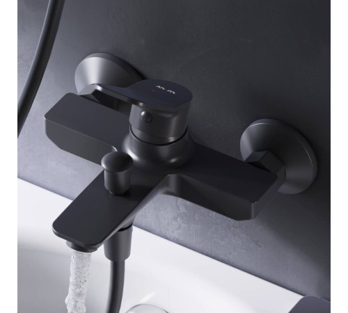 Смеситель для ванны и душа AM.PM X-Joy черный матовый F85A10022