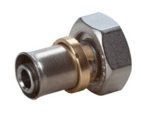 Муфта с накидной гайкой ROMMER 16х16(2.0) мм метрическая резьба RM179X023