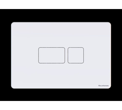 Клавиша смыва Artceram A16 245х163 мм 2 режима белый глянцевый 704.000.05