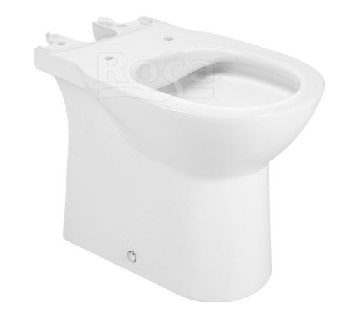 Унитаз напольный Roca Debba Round Rimless горизонтальный выпуск 34299P00Y