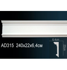 Молдинг Perfect AD315 полиуретановый 2000х30х15 мм AD315