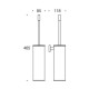 Ерш для унитаза подвесной Colombo Design Plus хром W4962.CR
