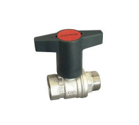 Кран шаровой Oventrop Optibal полнопроходной DN 15 1/2 НВ удлиненная ручка антрацит 1077304