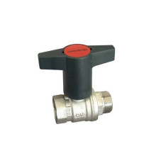 Кран шаровой Oventrop Optibal полнопроходной DN 15 1/2 НВ удлиненная ручка антрацит 1077304