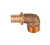 Угольник-переходник REHAU RAUTITAN RX+ 20-R 3/4 НР бронза 14563493001
