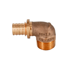 Угольник-переходник REHAU RAUTITAN RX+ 20-R 3/4 НР бронза 14563493001