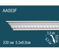 Карниз потолочный Perfect AA053F полиуретановый гибкий с рисунком AA053F