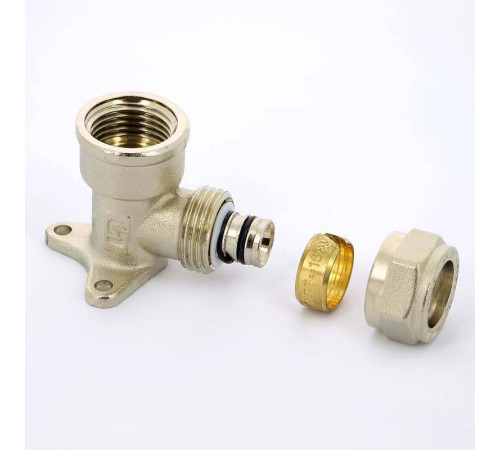 Водорозетка обжимная Uni-Fitt 16x1/2 никелированная 670N6200