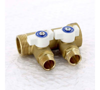 Коллектор Uni-Fitt 1 НВ 2 выхода 1/2 Н 40 мм 424G4220