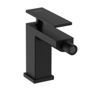 Смеситель для биде Hansgrohe Tecturis E 80 со сливным гарнитуром матовый черный 73200670