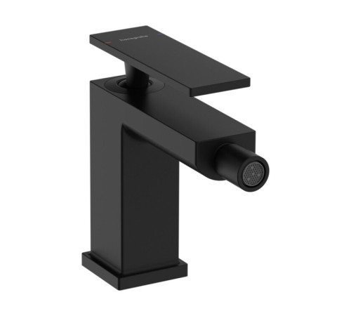 Смеситель для биде Hansgrohe Tecturis E 80 со сливным гарнитуром матовый черный 73200670