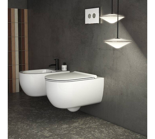 Унитаз подвесной безободковый Globo Mode 53х34 см MES02.BI