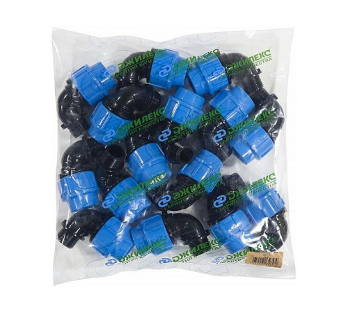 Угольник переходной Джилекс ПНД 32x1 с наружной резьбой 9275