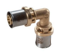 Угольник Giacomini RM122 90° 26x3 мм пресс латунный RM122Y009