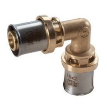 Угольник Giacomini RM122 90° 26x3 мм пресс латунный RM122Y009