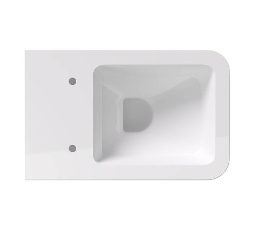 Унитаз подвесной Alice Ceramica Hide Square 55х35 см безободковый с сиденьем микролифт 31210101SET