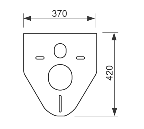 Шумоизоляция TECEprofil для подвесного унитаза и биде 9200010