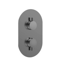 Термостат встраиваемый AQUAMET Siena на 3 потр. с внутр. частью металл AQM8806GM