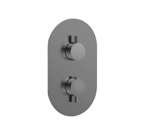 Термостат встраиваемый AQUAMET Siena на 3 потр. с внутр. частью металл AQM8806GM