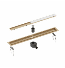 Душевой лоток Timo Drain System 600 мм под плитку золото матовое DS230206/17