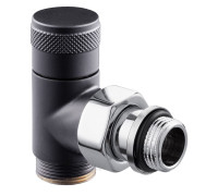 Вентиль запорный угловой SR Rubinetterie Tondera 1/2 x 3/4E черный 0673-1500VCES