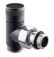 Вентиль запорный угловой SR Rubinetterie Tondera 1/2 x 3/4E черный 0673-1500VCES