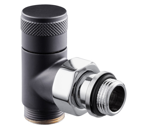 Вентиль запорный угловой SR Rubinetterie Tondera 1/2 x 3/4E черный 0673-1500VCES