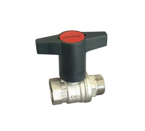 Кран шаровой Oventrop Optibal полнопроходной DN 32 1 1/4 НВ удлиненная пластмассовая ручка 1077310