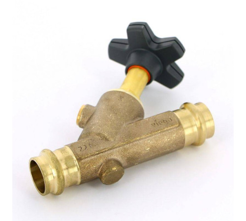 Вентиль наклонный полнопроходной Viega Easytop с SC-Contur 20 756888