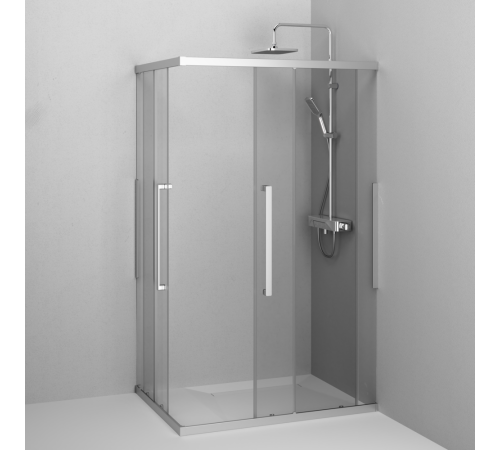Душевое ограждение AM.PM Func 120x90 см профиль хром стекло прозрачное W84G-403-12090-MT