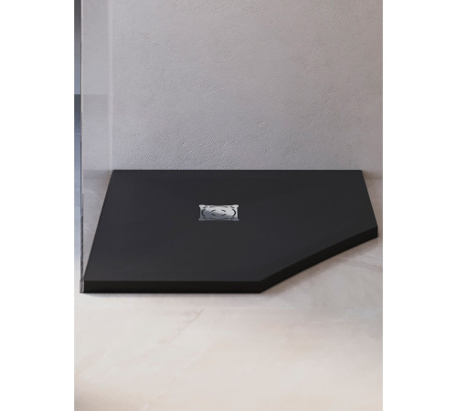 Душевой поддон трапеция RGW Stone Tray ST/T-G графит 1000x1000 мм 16155100-02