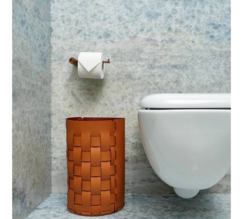 Корзина для мусора ADJ Bottega 22х35 см коньяк/бордо 2035.09/30