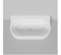 Ванна пристенная Salini Perla W 170x90 см S-Stone белый матовый 1049204M