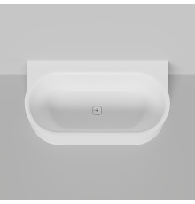 Ванна пристенная Salini Perla W 170x90 см S-Stone белый матовый 1049204M