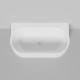 Ванна пристенная Salini Perla W 170x90 см S-Stone белый матовый 1049204M